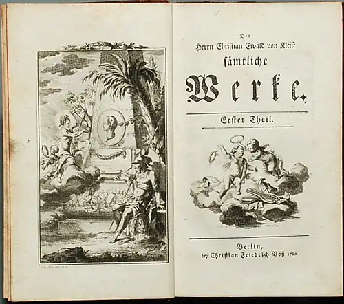 Erste Gesamtausgabe der Werke Ewald von Kleists