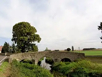 Dreibogenbrücke über die Dahle gebaut aus Felssteinen um 1845