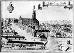 Alte Ansicht des Klosters