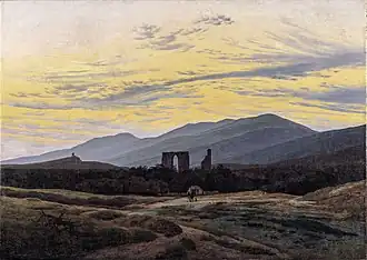 Caspar David Friedrich: Klosterruine Eldena und Riesengebirge (1834)
