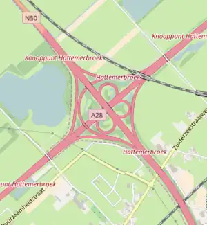 Übersichtskarte Knooppunt Hattemerbroek