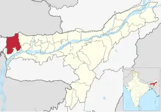 Lagekarte des Distrikts