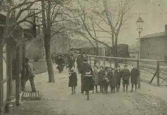 Hauptbahnhof Kolberg, Einfahrt des von Regenwalde kommenden Zuges