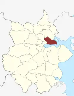 Lage des Nørre Bjert Sogn in der Kolding Kommune