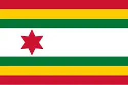 Flagge des Ortes Kollumerland en Nieuwkruisland