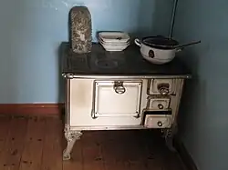 Haushaltsherd von 1920 in Kolmanskuppe (Namibia)