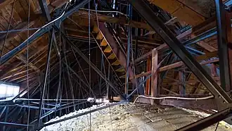 Tragende Konstruktion über der Kuppel der Aula