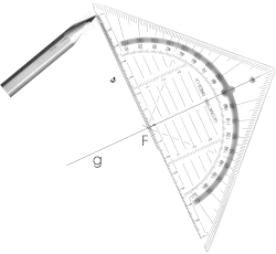 Zeichnen rechter Winkel mit dem Geodreieck