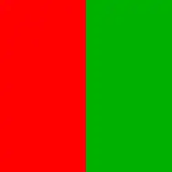 Den einfachsten, stärksten und wichtigsten Komplementärkontrast bilden die Farben Rot und Grün.