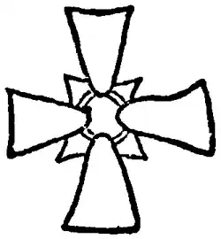 Eine Art Tatzen- und Ringkreuz