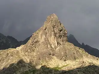 Die Westwand des Kostolík