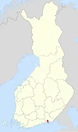 Lage von Kotka in Finnland