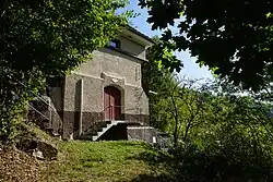 Das Wasserschloss oberhalb des Kraftwerks.