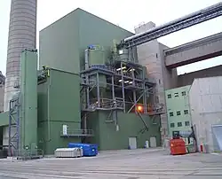 Biomassekraftwerk von außen