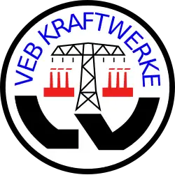 Logo des VEB Kraftwerke LV