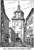 Krakauer Tor von der Altstadt aus gesehen, Lublin