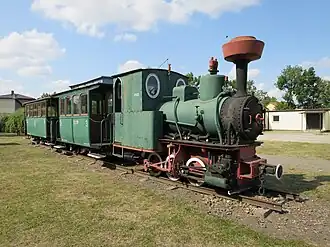 erhaltene Lokomotive im Museum Sochaczew