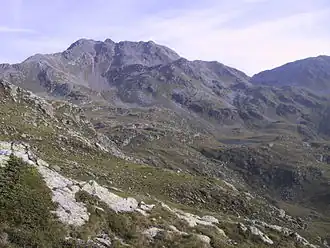 Kreuzeck mit Glanzsee und Feldnerhütte