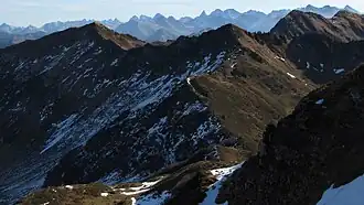 Steinmandl (1982 m) und Kreuzmandl vom Falzer Kopf