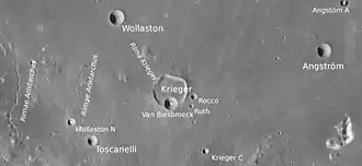 Angström und Krieger (LROC-WAC)