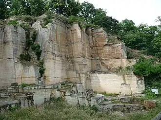 Kriemhildenstuhl am Südosthang