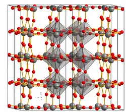 Kristallstruktur Wolfram(VI)-oxid
