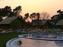 Außenbereich der Therme