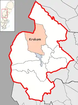 Lage der Gemeinde Krokom