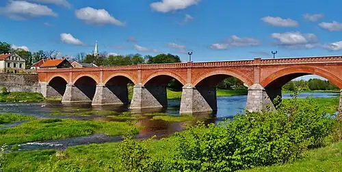 Kuldīgas tilts, längste befahrbare Backsteinbrücke