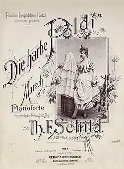 Leopoldine Kutzel als „Die harbe Poldi“ (Verlag Rebay & Robitschek)