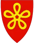 Wappen von Lødingen (Nordland): Fünf statt vier Schleifen