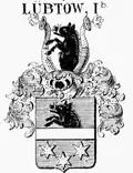 Wappenvariante derer von Lübtow in den Nachträgen von Siebmachers Wappenbuch