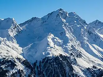Die Lüsener Villerspitze von Nordwesten