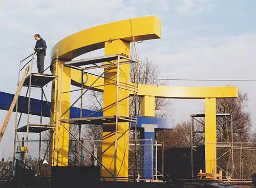 Stahlobjekt Lütkenbecker Angel 1996, Münster/Westf.