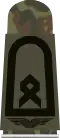 Aufschiebeschlaufe Oberfähnrich (Feldanzug Luftwaffenuniformträger) (Grundform wie Hauptfeldwebel)