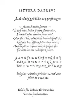 Arrighis Littera da brevi 1523