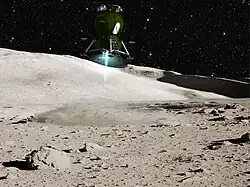 Landung des Mondlanders LK