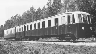 historisches Foto auf der Strecke Liepāja–Aizpute