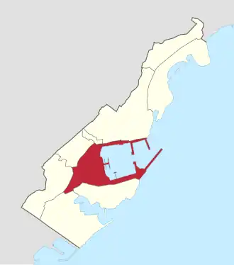 Lage von La Condamine im Fürstentum Monaco