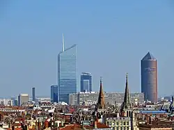 Radisson Blu Hotel, Lyon im Tour Part-Dieu (rechts im Bild)