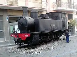 Historische Dampflokomotive 10 in Misterbianco