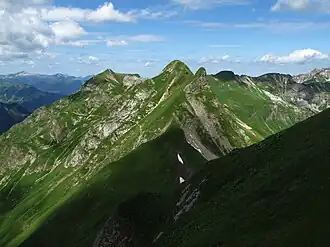 Lachenkopf-Südflanke aus Osten gesehen