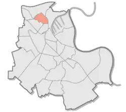 Lage von Weißenberg in Neuss