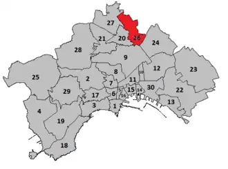 Lage von Secondigliano in Neapel