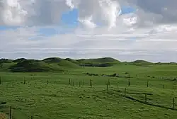 Durch Lahare entstandene Hügel