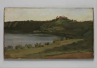 Corot: Albaner See und Castel Gandolfo (1827)