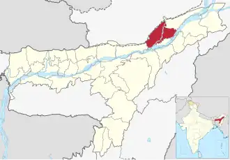 Lagekarte des Distrikts