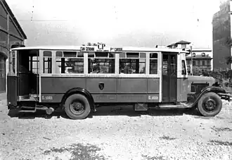 Lancia-Omicron mit Holzvergaseranlage