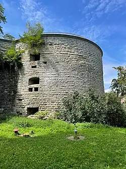 Rosenobel (1657) am nordöstlichen Eck der Stadtgräben