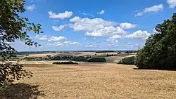 Landberg Blickrichtung Nord über Herzogswalde nach Wilsdruff